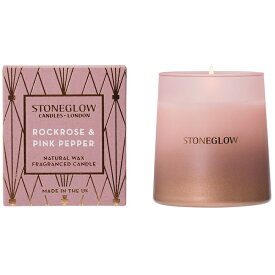 STONE GLOW（ストーングロー）ジオメトリック【グラス入りキャンドル（アロマキャンドル）】イギリス製 キャンドル 女性 プレゼント 男性 ギフト 贈り物 ストーングロウ 父の日 母の日 インテリア オシャレ デザイナーズ
