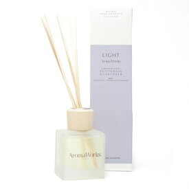 Aroma Works（アロマワークス）【リードディフューザー100ml】ルームフレグランス イギリス製 ロンドン 英国 ヨーロッパ フレグランスディフューザー ピュアエッセンシャルオイル 爽やか フレッシュ 天然 自然 スティック 輸入 デザイン 女性 男性 ギフト プレゼント 贈り物