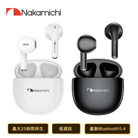 Nakamichi ナカミチサウンド 【ワイヤレス イヤホン Bluetooth 5.4】 インナーイヤー型ブルートゥースイヤホン 無線イヤホン ハンズフリー通話 コンパクト 最大20時間音楽再生 ゲームモード 小型 軽量 TW016