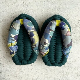 pr121＿あしなか（約13cm）　　　布ぞうり　布草履　足半　あしなか　プレゼント　ギフト　スリッパ　室内履き　リバティ　男女兼用　ハンドメイド　手作り　わらじ　健康　洗える　リラックス　母の日　父の日　敬老の日　おしゃれ　かわいい　チューリップフィールズ