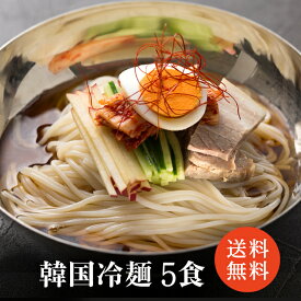 冷麺 5食入り メール便 韓国冷麺 韓国食品 韓国料理 韓国 【李朝園】