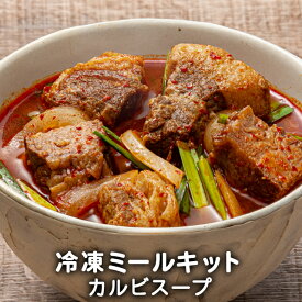 カルビスープ 韓国食品 韓国料理 韓国 お取り寄せ ミールセット ミールキット 冷凍 1人前 レシピ付き 【李朝園】