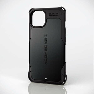 iPhone 14 / iPhone 13 ZEROSHOCK �P�[�X �J�o�[ ZEROSHOCK �n�C�u���b�h �ϏՌ� �Ռ��z�� �X�g���b�v�z�[���t �t�B�����t�� �u���b�N PM-A21BZEROBK �G���R��