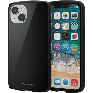 iPhone 14 / iPhone 13 P[X Jo[ ϏՌ Ռz GA[NbV ^ y TOUGH SLIM LITE ubN PM-A22ATSLMBK GR
