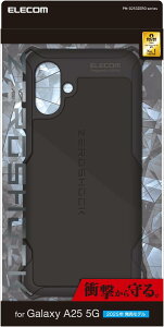 �G���R�� Galaxy A25 5G �P�[�X �ϏՌ� ZEROSHOCK �u���b�N SC-53F SCG33 A4O8SA SM-A253C SIM�t���[ �Ή� PM-G253ZEROBK