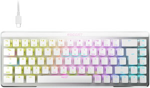 ROCCAT Vulcan II Mini Air �Q�[�~���O�L�[�{�[�h ���{��z�� ���C�����X 2.4GHz Bluetooth 65% �R���p�N�g RGB �I�v�e�B�J�� ���j�A �É� ���L�[ �z���C�g �� ROC-27-028