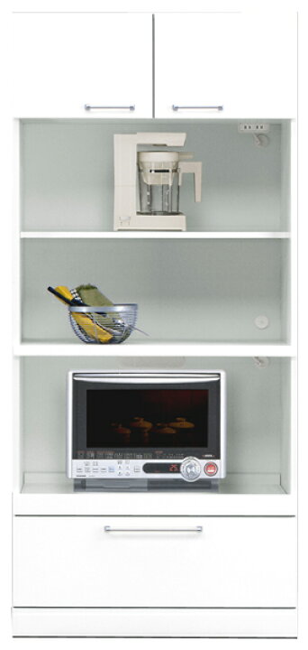 楽天市場】レンジ台 食器棚 レンジボード キッチンボード 幅80cm 高さ180cm モイス付き ハイタイプ キッチン収納 大容量 白 ホワイト 鏡面仕上げ シンプル 北欧 おしゃれ 木製 日本製 完成品 送料無料 【クリスタルシリーズ】 : モダン インテリア リック