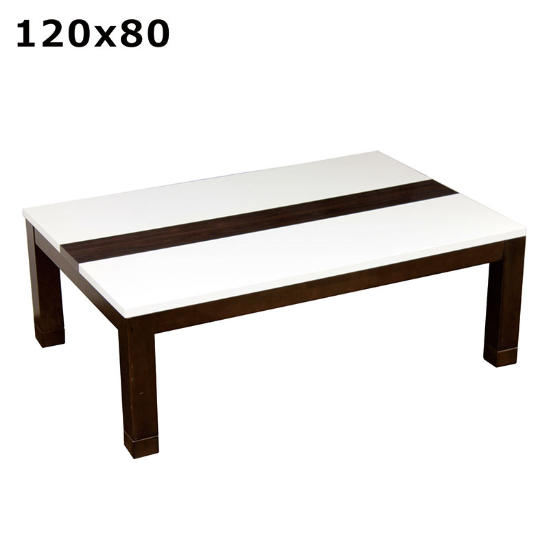 楽天市場】こたつテーブル 長方形 白 幅120cm 120x80 小さい
