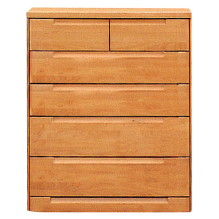 楽天市場】タンス 大容量 幅90cm 5段 ハイチェスト アルダー無垢材