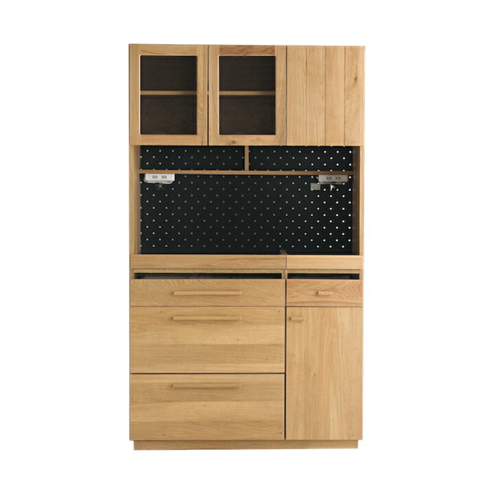 楽天市場】大川家具 食器棚 幅105cm ハイカウンター レンジ台 大型 