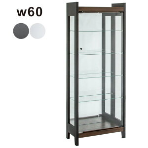 コレクションケース 幅60cm 大型 ハイタイプ フィギュアケース ミラー リビング 収納 棚 飾り棚 ガラス扉付き ディスプレイケース ガラスコレクションケース コレクションボード 間仕切り 白