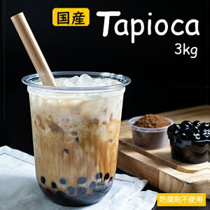 あす楽★【生ブラックタピオカ3kg(冷凍)】国産タピオカ/もちもちタピオカ/クール便/タピオカ/業務用/イベント/学園祭/FRUVEGE