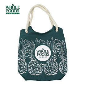ハワイ直輸入☆WHOLEFOODSMARKET【ホールフーズ エコバック】送料無料/あす楽/ハワイ/パイナップル/トートバッグ/トートバック/ホールフーズマーケット/エコバッグ/ハワイアン雑貨/おしゃれ/カバン/鞄/HAWAII/オーガニック/カイルア/オアフ/ハワイ/hawaii