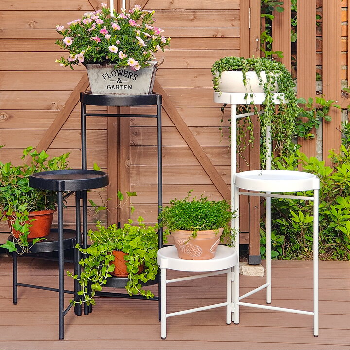 楽天市場】プランターベース 花台 アイアン 3段 4段 植木鉢 鉢 ポット  