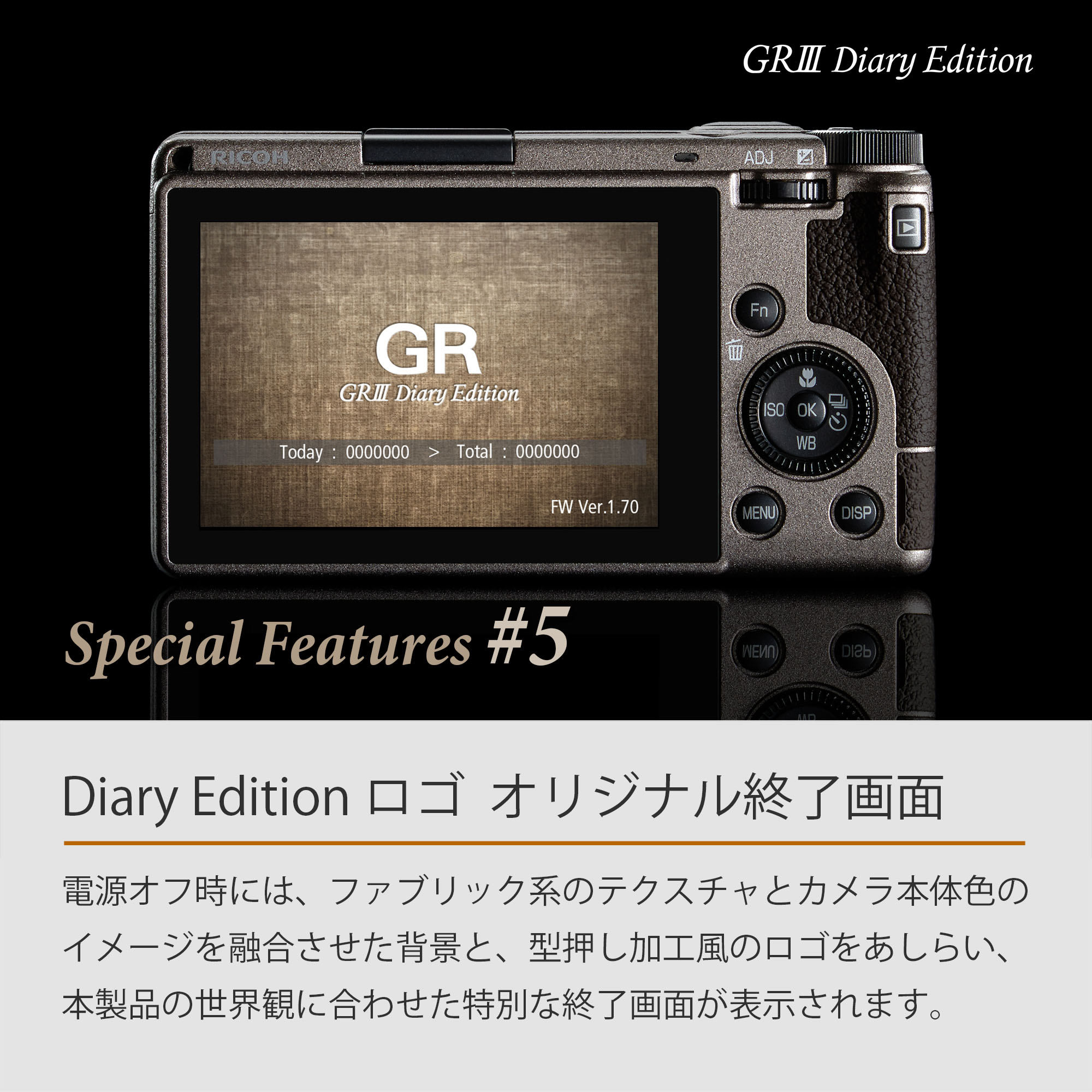 楽天市場】RICOH GR III Diary Edition メタリックウォームグレー 