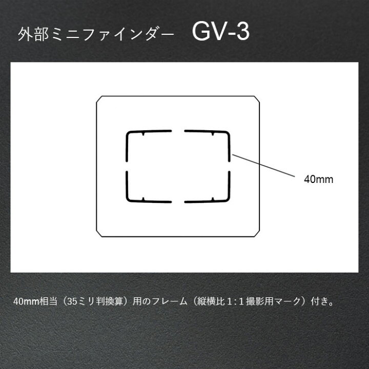 楽天市場】RICOH 外部ミニファインダー GV-3 【対応機種： GR 
