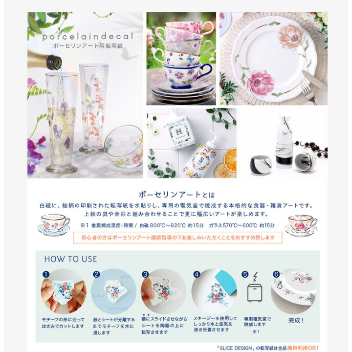 楽天市場】《ポーセリンアート用転写紙/白磁用》Japanese Modern（紺青 