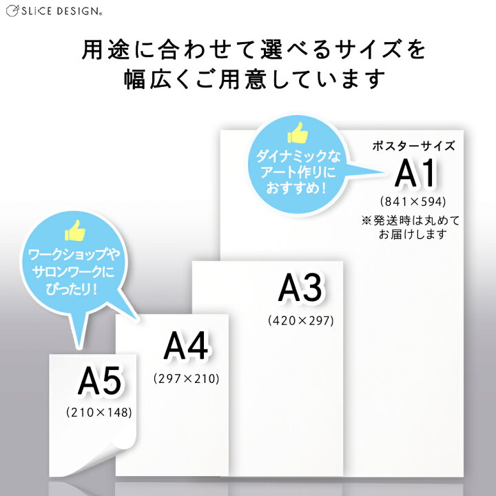 楽天市場 アート用合成紙 A3サイズ 297 4mm 10枚入 スライスデザイン リコロshop