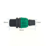 【直送：アグリベース四万十】点滴チューブスタート（コック無し・片方オスネジ）口径：13mm 【20個】/農…