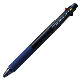 【三菱鉛筆】ジェットストリーム 3色ボールペン0.38（黒・赤・青) 透明ネイビー （1本)　[SXE340038T.9]　【8点までネコポス対応可能】