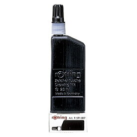 【ロットリング】イソグラフIPL用 製図用注入式インク　黒　（23ml)　[591-017 ブラック]