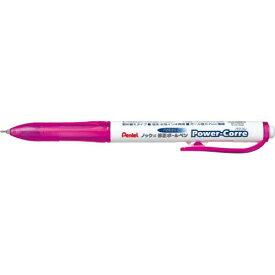 【ぺんてる】ノック式修正ボールペン　パワコレ　ピンク　（1本)　[XZL15-WP]　【5までネコポス対応可能】