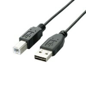 ��ELECOM(�G���R��)�◼�ʑ}��USB�P�[�u�� [A-B] �i1.0m�j U2C-DB10BK