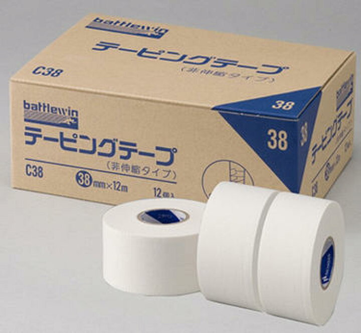 楽天市場】【ニチバン】テーピングテープ CH-38（非伸縮）幅38mm×12m 