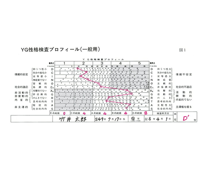 楽天市場 心理検査 Yg性格検査 検査用紙 10枚入 1冊までネコポス対応可能 リコロshop