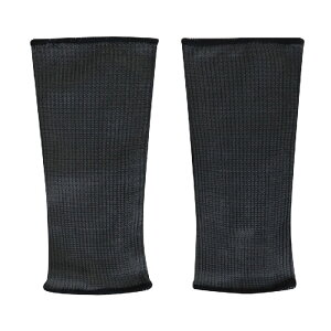 ≪日本緑十字社≫冷感アームカバー 接触冷感×耐切創 プロテクター(耐切創レベル3C) ブラック 20cm【2個まで追跡可能メール便対応可能】  【熱中症・暑さ対策】