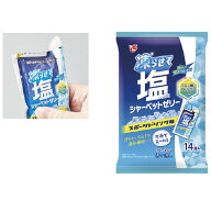 ≪日本緑十字社≫【軽減税率対象商品】凍らせて塩シャーベットゼリー　スポーツドリンク味　1袋（25g×14…