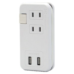 ����{�Ώ\���Ё�USB�d���^�b�v�@PS�|3AC2USB�@���@55×111×23mm