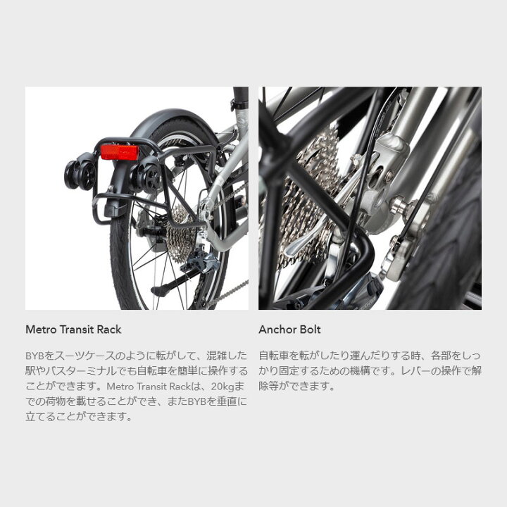 楽天市場】TERN ターン 2024年モデル BYB P8 ビーワービーP8 (20”/406 