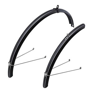 AKI WORLD (AL[h) FULL FENDER 700C U-STAY BLACK FD-SW-049 tF_[