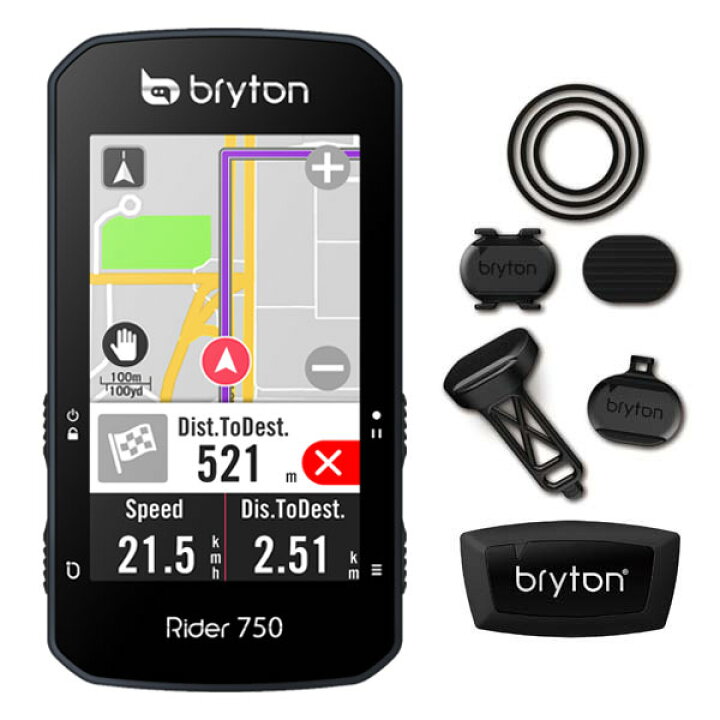 楽天市場】bryton ブライトン Rider750T ライダー750T ケイデンス 