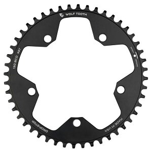 WOLF TOOTH EtgD[X 130 BCD 5 Bolt Chainring 48T/50T/52T compatible with SRAM Flattop