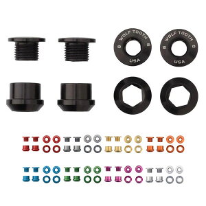 WOLF TOOTH �E���t�g�D�[�X Set of 4 Chainring Bolts+Nuts for 1X - 4 pcs 6mm