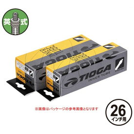 TIOGA（タイオガ） インナー チューブ 英式 26x1.3/8インチ/Inner Tube (English Valve) [TIT091]【26inch/26インチ】【シティバイク用/街乗り車用】【英式バルブ口】【自転車用】【チューブ】