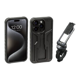 TOPEAK トピーク ライドケース iPhone 15 Pro用 セット RideCase スマートフォンケース&マウント