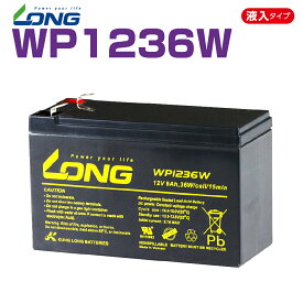 LONGバッテリー WP1236W UPS、防災・防犯システム等多目的バッテリー WP1236W【12V　9Ah】