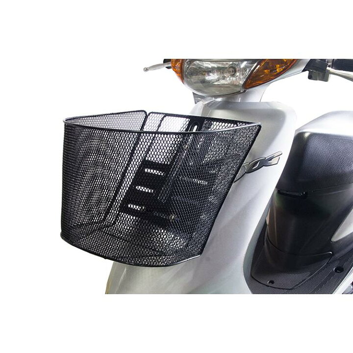 楽天市場】スクーター フロントバスケット 黒 ブラック 汎用 50cc 