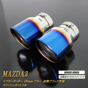 MAZDA3 BPn }t[Jb^[ 100mm u[ ϔMubNh 2{ Z_ }c_3  XbVJbg xSUS304XeX mB01Bn