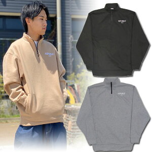 23-24 REPUBLIC &CO/pubN HALF ZIP crewneck Y fB[X N[lbN Xm[{[hEFA Xm[EFA[ 2024 ^