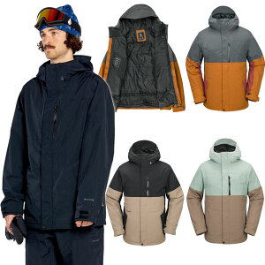 24-25 VOLCOM/ボルコム L INS GORE-TEX jacket 着用説明動画 メンズ レディース 防水ジャケット ゴアテックススノーボードウェア スノーウェアー 2025 型落ち
