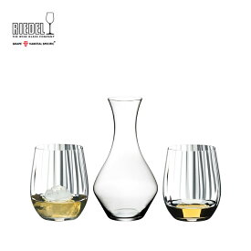 リーデル公式 フォー・トゥー ホワイトワイン/ ソフトドリンク＋ミニデカンタ・セット 5515/05-J ラッピング無料 RIEDEL タンブラー ステムレス カクテル Whisky
