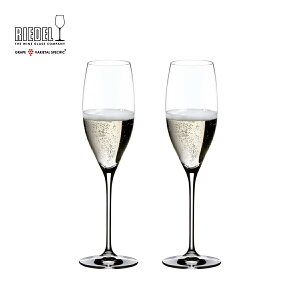 【リーデル公式】＜ヴィノム＞ キュヴェ・プレスティージュ（ヴィンテージ・シャンパーニュ）（2個入）6416/48 【ラッピング無料】RIEDEL ワイングラス 結婚祝い ギフト Champagne 引き出物