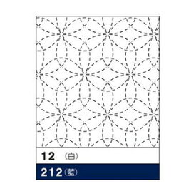 オリムパス花ふきん布パック H-12 花刺し （白）刺し子