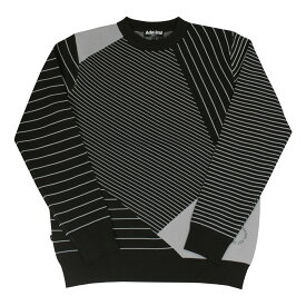 【SALE】アウトレット アドミラル ゴルフ クルーネック ニット Admiral GOLF PERFORMANCE GEOMETRIC CREW NECK KNIT 長袖 セーター ロングスリーブ SWEATER パフォーマンス ジオメトリック 幾何学柄 全2色 M-LL メンズ