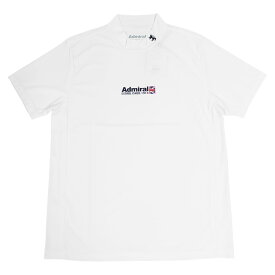 アドミラル ゴルフ モックネックシャツ Admiral GOLF BASIC LOGO MOCK NECK SHIRTS 半袖Tシャツ ハイネック TEE 全4色 M-LL 吸水速乾 メンズ