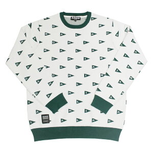 ySALEzAEgbg Ah~ St Z[^[ Admiral GOLF FLAG JACQUARD CREW KNIT  jbg WK[hSWEATER S2F M-LL Y